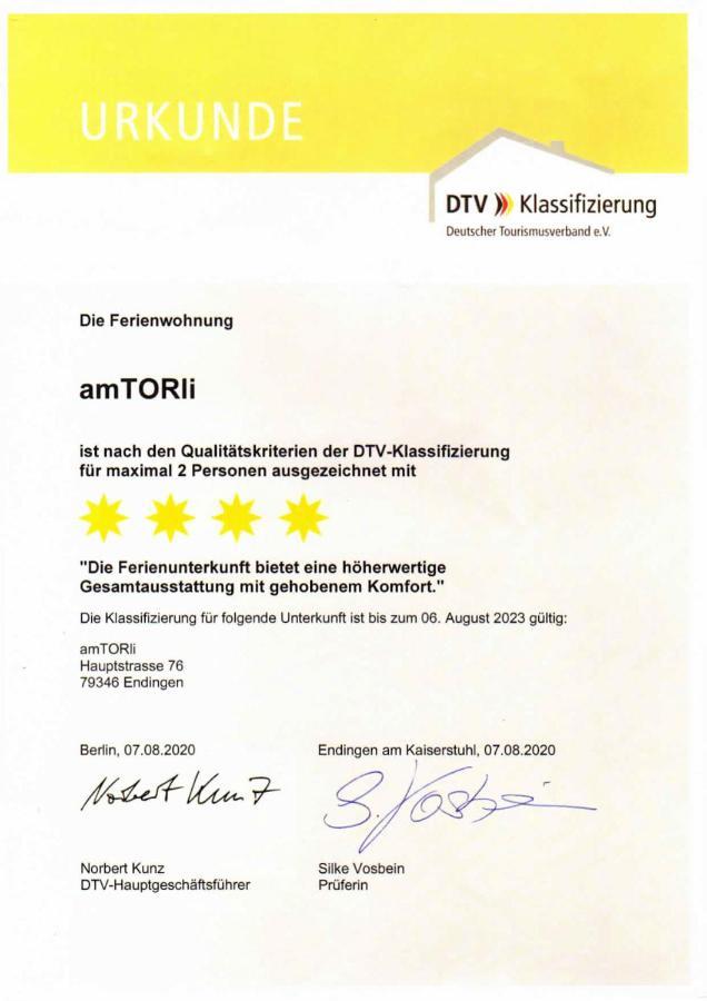 Ferienwohnung Amtorli Endingen am Kaiserstuhl Exterior foto